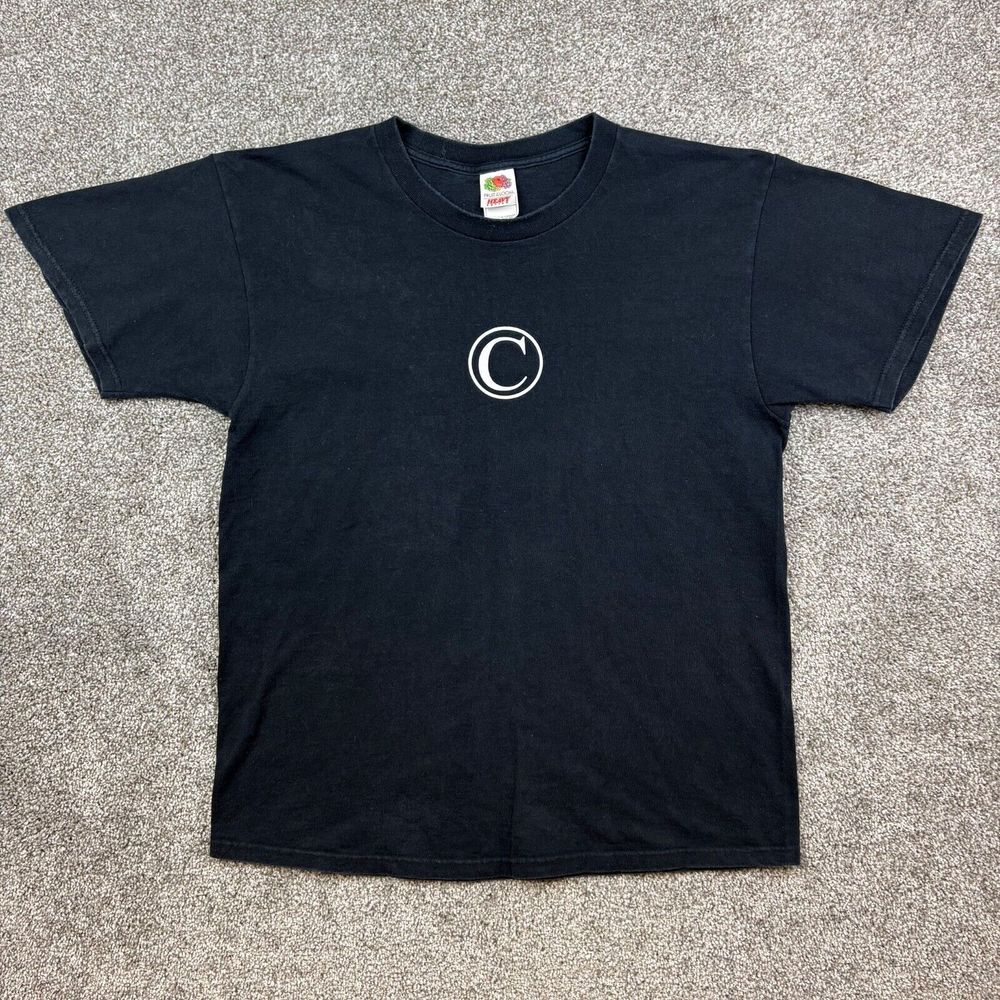 Vintage Confiskated Shirt Men Large Black Skate Shop Skateboarding West Virginia